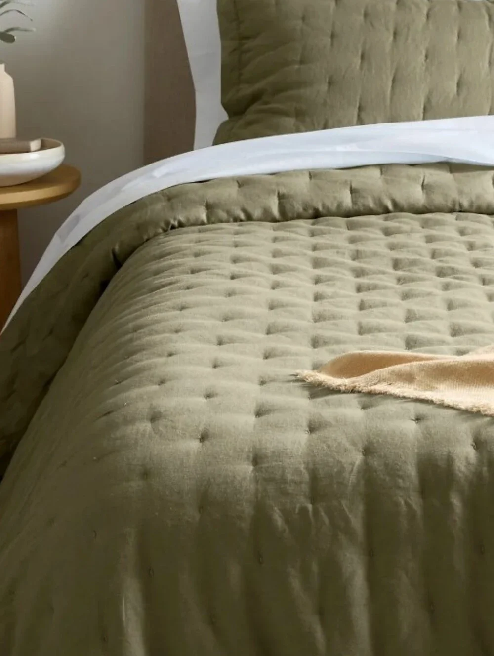 Quince European Linen Dream Quilt - Willowleaf